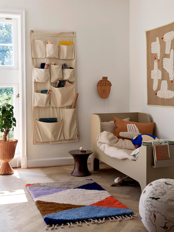ferm LIVING Canvas XL Wall Pockets – Off-white