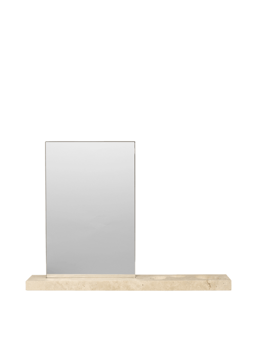 ferm LIVING Caseta Table Mirror – Travertine