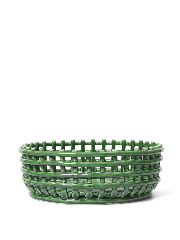 ferm LIVING Ceramic Centrepiece – Emerald Green