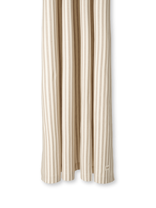 ferm LIVING Chambray Shower Curtain – Sand / Off-White