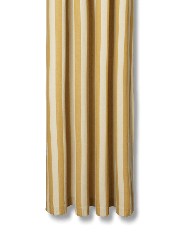 ferm LIVING Chambray Shower Curtain – Warm Yellow / Parchment