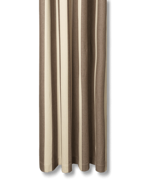 ferm LIVING Chambray Shower Curtain – Carob Brown / Parchment