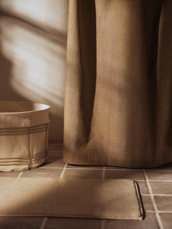 ferm LIVING Chambray Shower Curtain – Olive