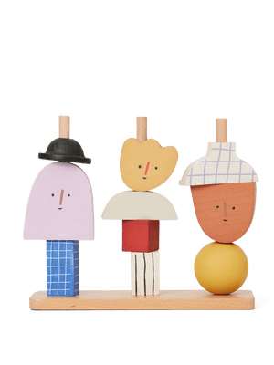 ferm LIVING Character Stacking Blocks – Multi