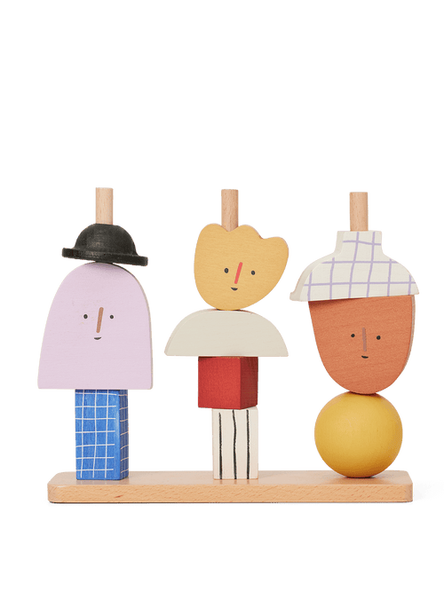 ferm LIVING Character Stacking Blocks – Multi