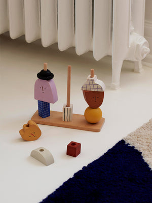 ferm LIVING Character Stacking Blocks – Multi