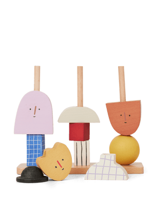 ferm LIVING Character Stacking Blocks – Multi