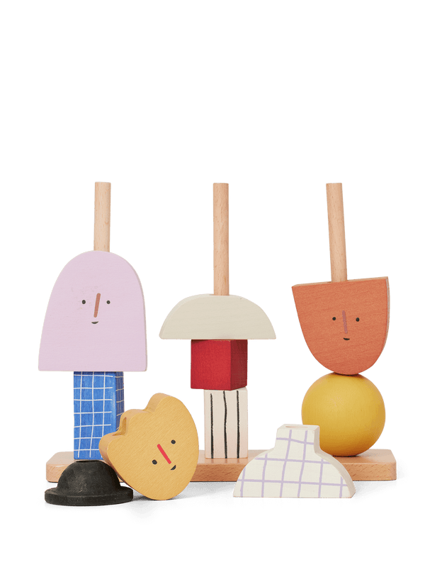 ferm LIVING Character Stacking Blocks – Multi