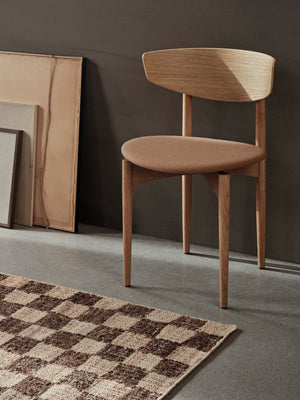 ferm LIVING Check Wool Jute Runner 70 x 180 cm – Coffee / Natural