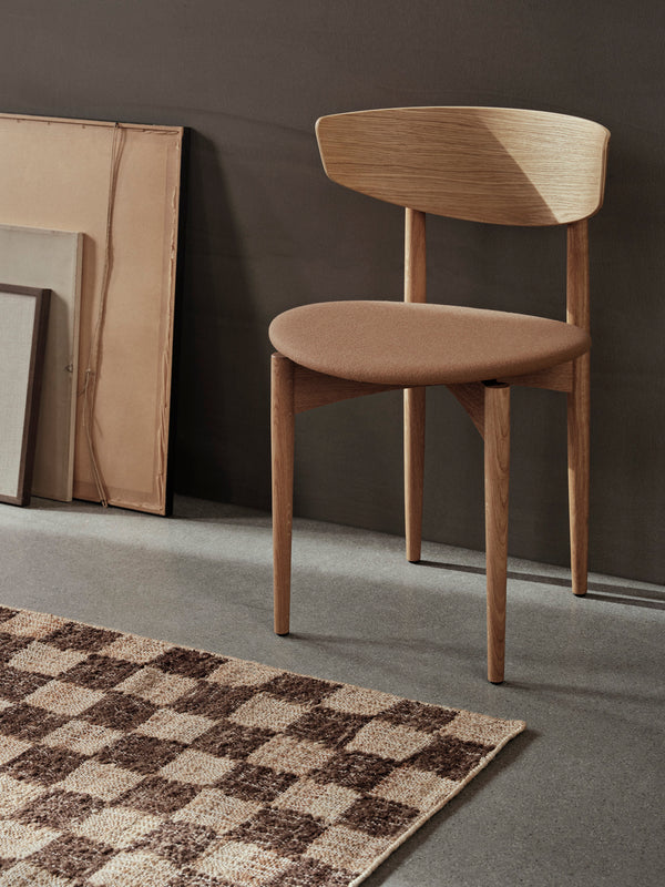 ferm LIVING Check Wool Jute Runner 70 x 180 cm – Coffee / Natural