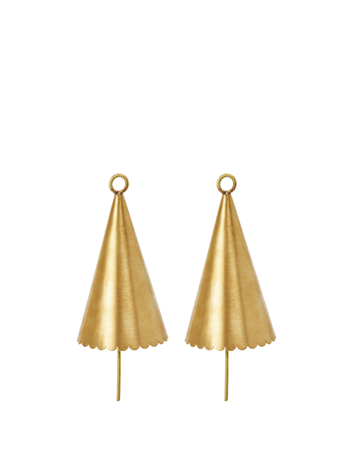 ferm LIVING Cone Bell – Set of 2 – Brass