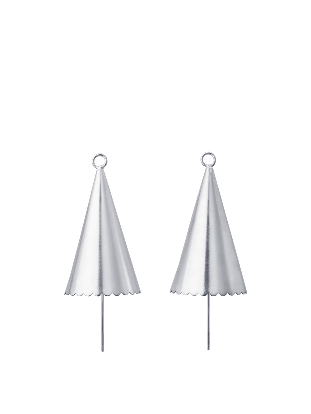 ferm LIVING Cone Bell – Set of 2 – Silver