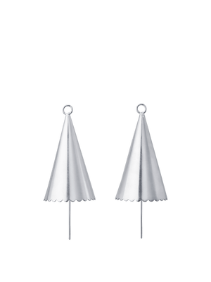 ferm LIVING Cone Bell – Set of 2 – Silver