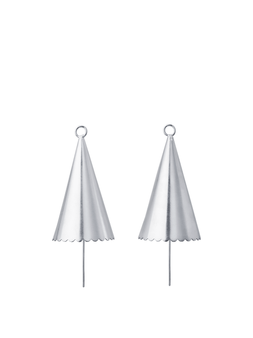 ferm LIVING Cone Bell – Set of 2 – Silver