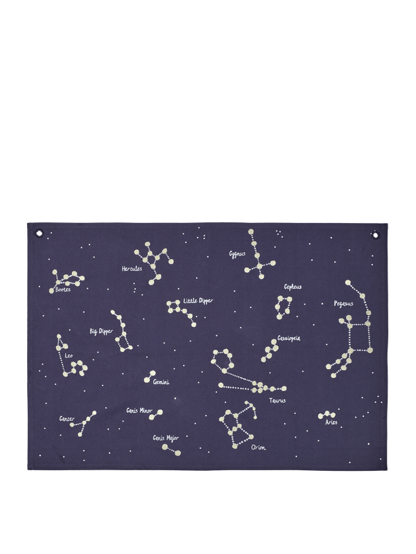 ferm LIVING Constellation Textile Map – Dark Blue