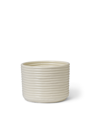 ferm LIVING Corduroy Pot – Off-White