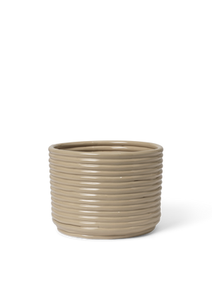 ferm LIVING Corduroy Pot – Cashmere