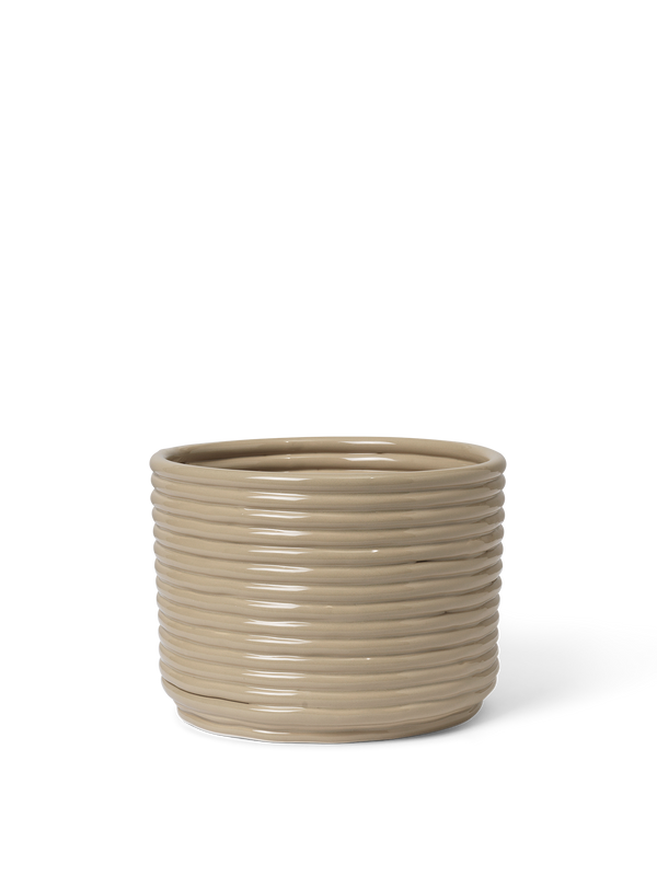 ferm LIVING Corduroy Pot – Cashmere