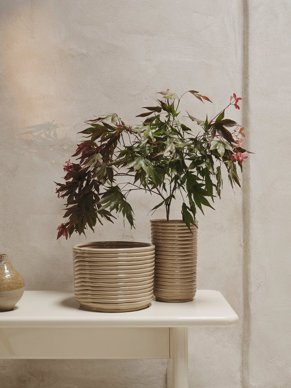 ferm LIVING Corduroy Pot – Cashmere