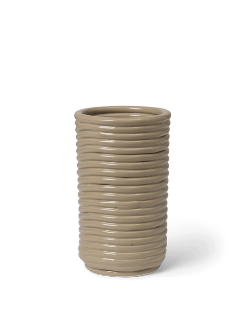 ferm LIVING Corduroy Vase – Cashmere