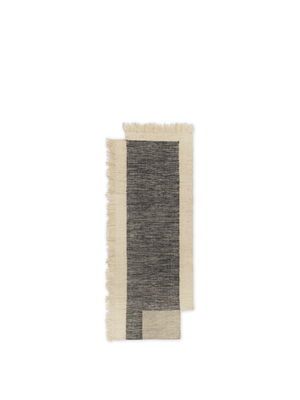 ferm LIVING Counter Runner 80 x 200 cm – Charcoal / Off-white