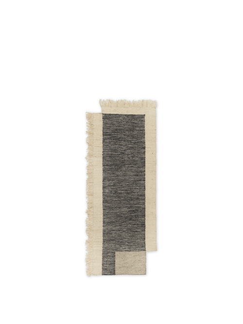 ferm LIVING Counter Runner 80 x 200 cm – Charcoal / Off-white