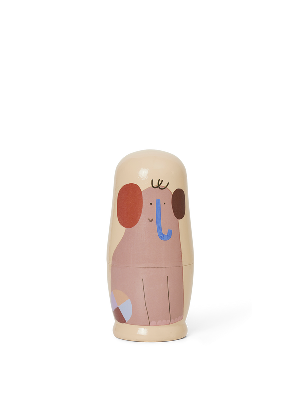ferm LIVING Critter Nesting Dolls – Multi