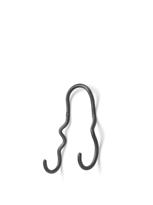 ferm LIVING Curvature Double Hook – Black Brass