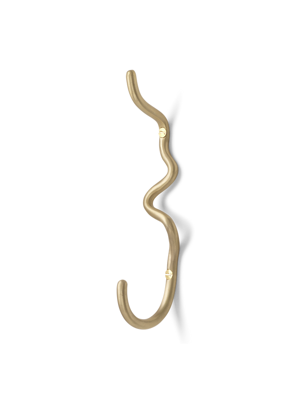 ferm LIVING Curvature Hook – Brass