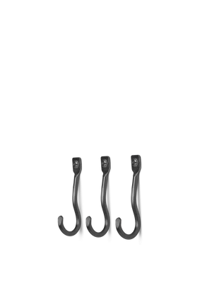 ferm LIVING Curvature Hooks – Set of 3 – Black Brass