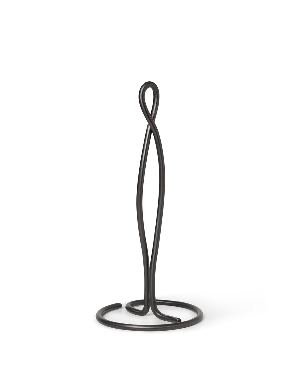ferm LIVING Curvature Paper Towel Holder – Black Brass