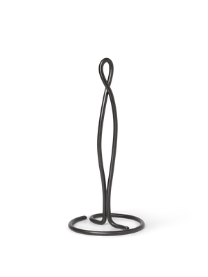 ferm LIVING Curvature Paper Towel Holder – Black Brass
