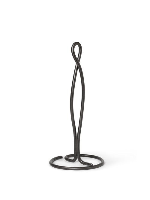 ferm LIVING Curvature Paper Towel Holder – Black Brass