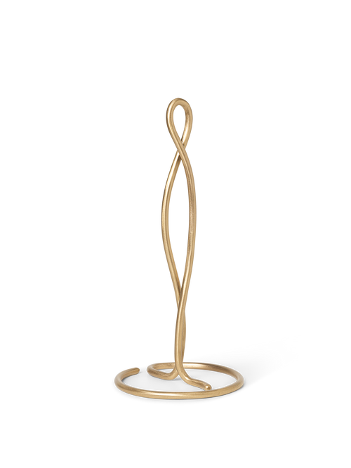 ferm LIVING Curvature Paper Towel Holder – Brass
