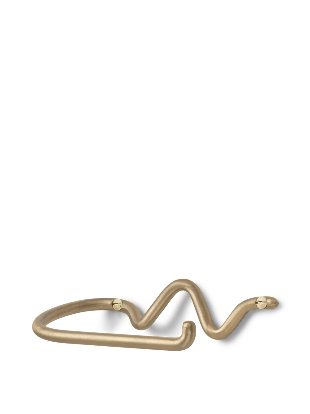 ferm LIVING Curvature Toilet Paper Holder – Brass