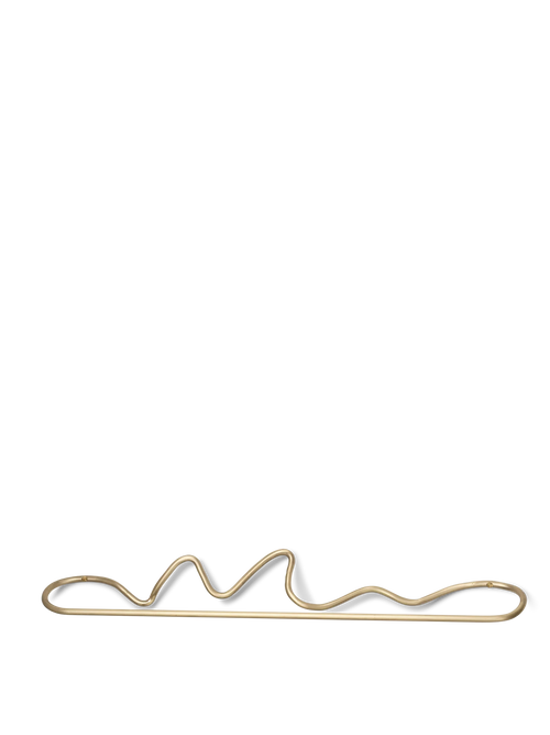 ferm LIVING Curvature Towel Hanger – Brass