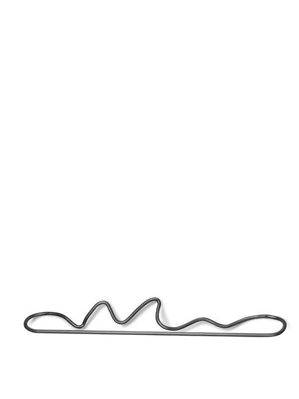 ferm LIVING Curvature Towel Hanger – Black Brass