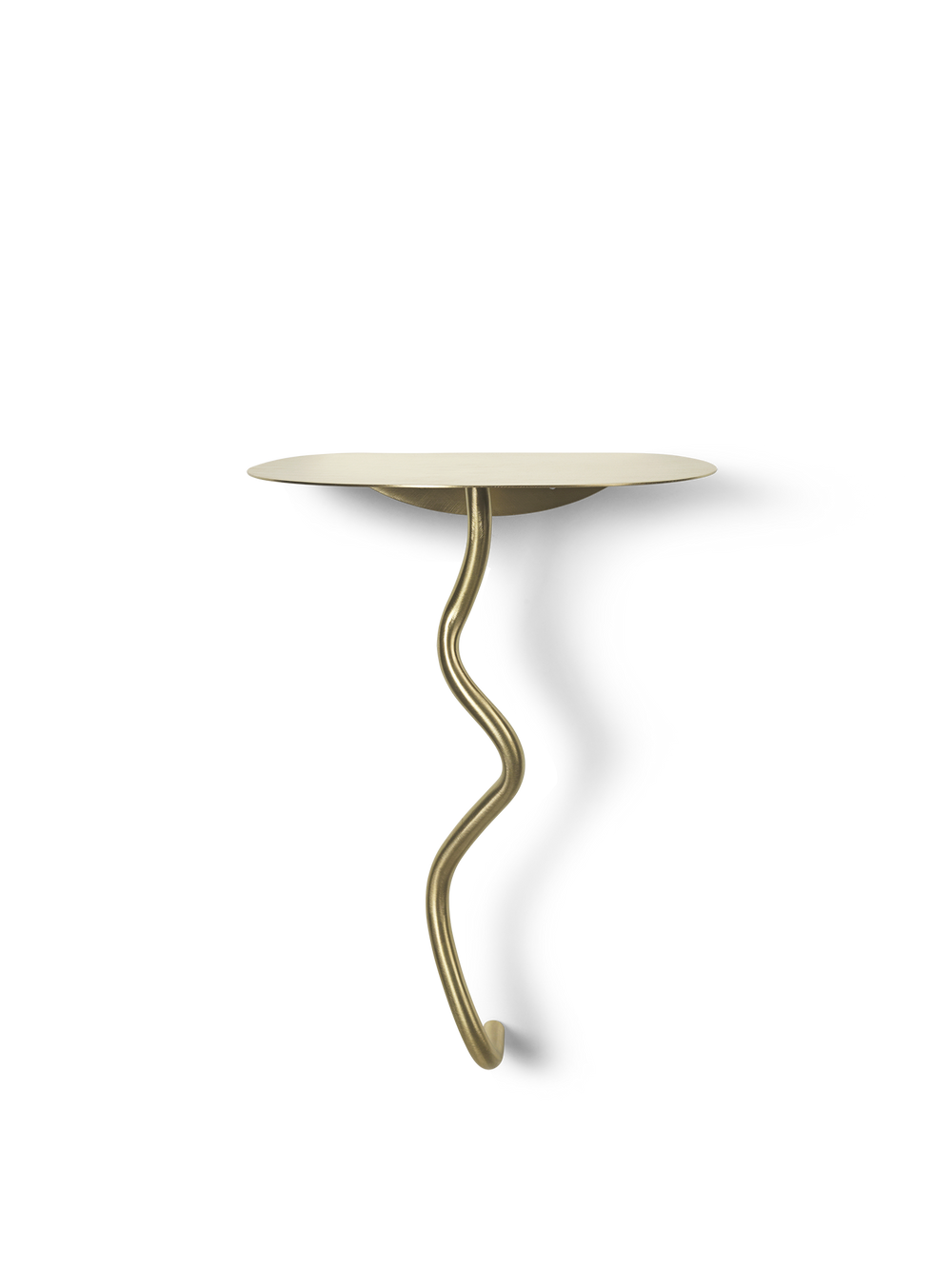 ferm LIVING Curvature Wall Table – Brass