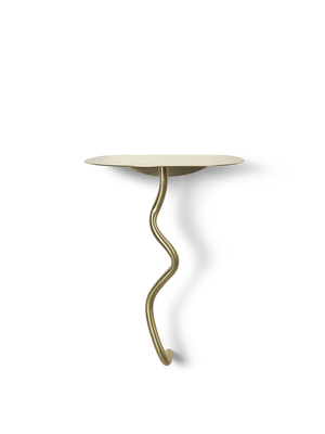 ferm LIVING Curvature Wall Table – Brass