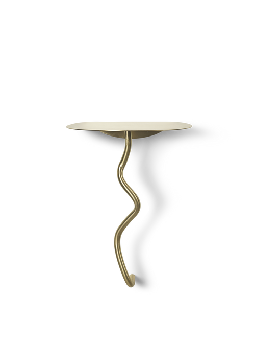 ferm LIVING Curvature Wall Table – Brass
