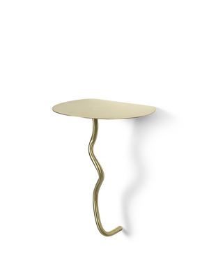ferm LIVING Curvature Wall Table – Brass