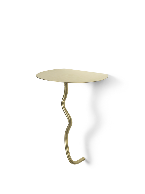 ferm LIVING Curvature Wall Table – Brass