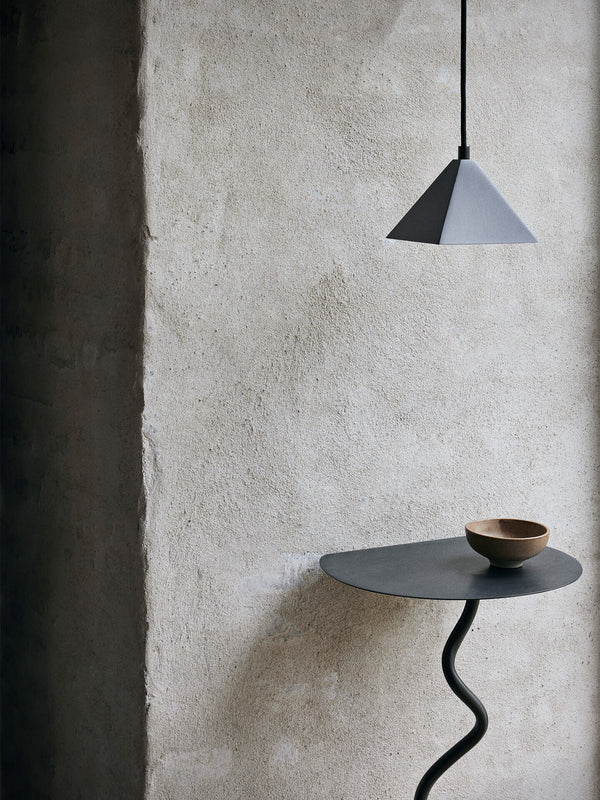 ferm LIVING Curvature Wall Table – Black Brass