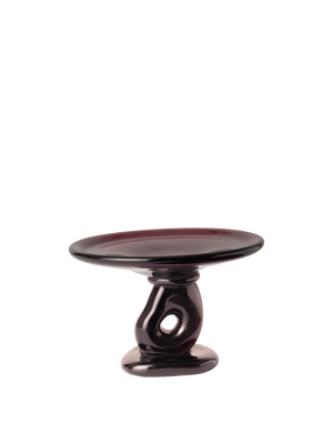 ferm LIVING Damo Glass Centrepiece Ø21 cm – Dark Grape