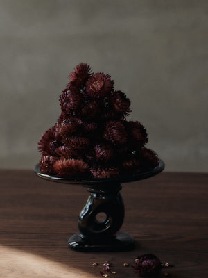 ferm LIVING Damo Glass Centrepiece Ø21 cm – Dark Grape