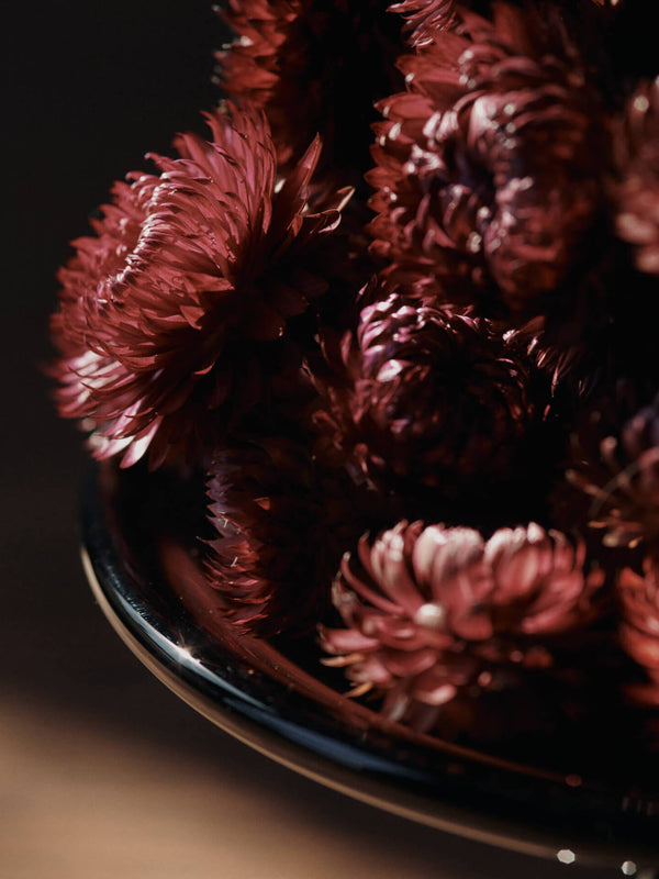 ferm LIVING Damo Glass Centrepiece Ø21 cm – Dark Grape