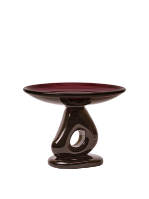 ferm LIVING Damo Glass Centrepiece Ø30 cm – Dark Grape