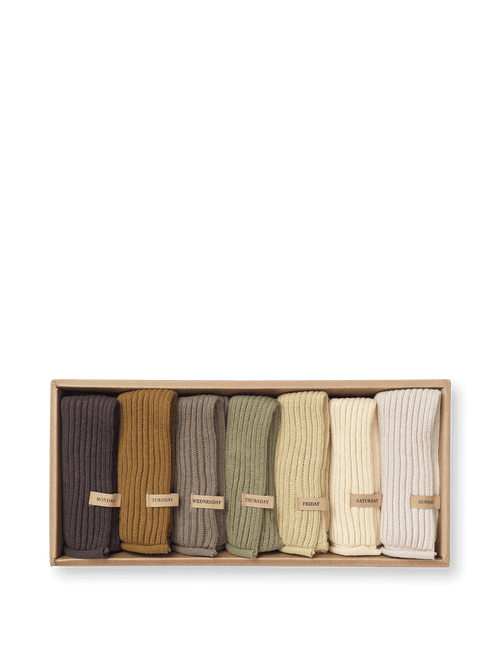 ferm LIVING Day Cloths – Set of 7 – Calm
