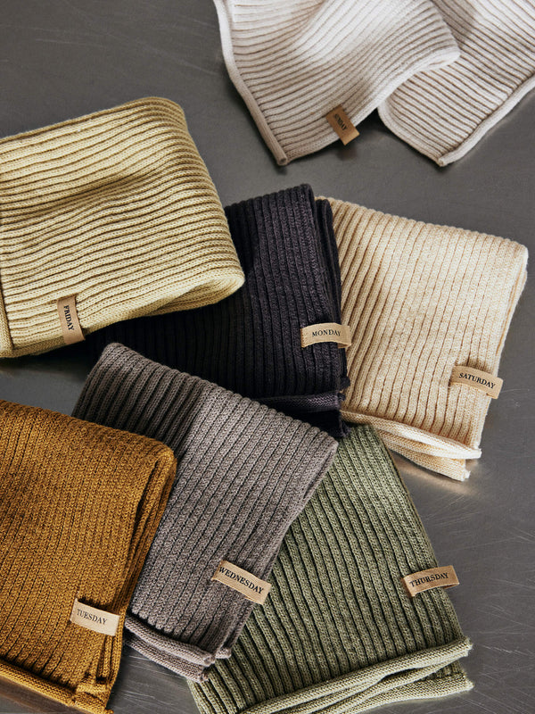 ferm LIVING Day Cloths – Set of 7 – Calm