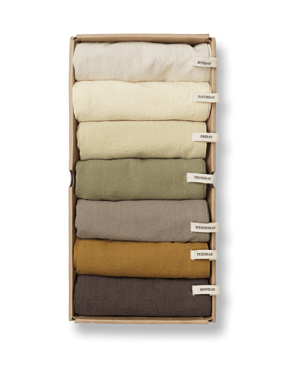 ferm LIVING Day Tea Towel – Set of 7 – Calm
